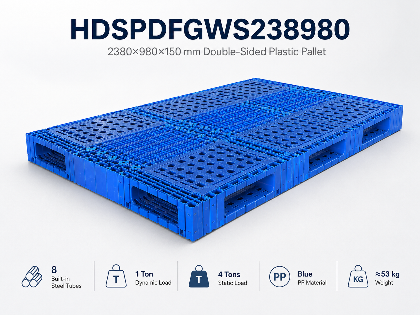 2380x980x150 mm Modular Plastic Pallet