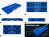 1800x800x150 mm Modular Plastic Pallet