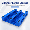 1200x800x150 mm Three-Runner Solid Top Plastic Pallet