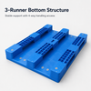 1200x1000x160 mm Three-Runner Solid Top Plastic Pallet