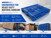 1400x1200x150 mm Three-Runner Open Deck Plastic Pallet