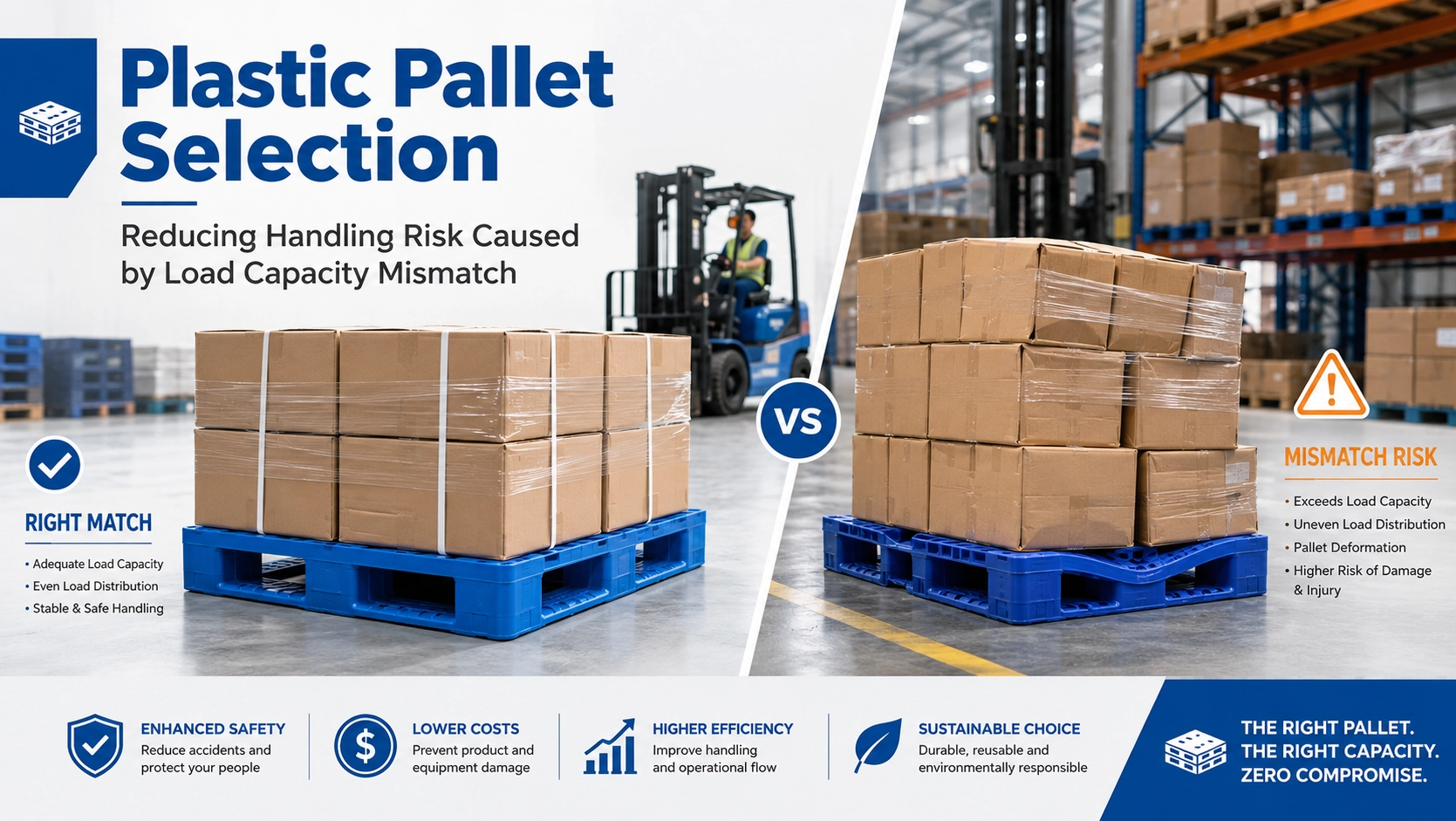 Plastic Pallet Selection: Reducing Handling Risk Caused by Load Capacity Mismatch