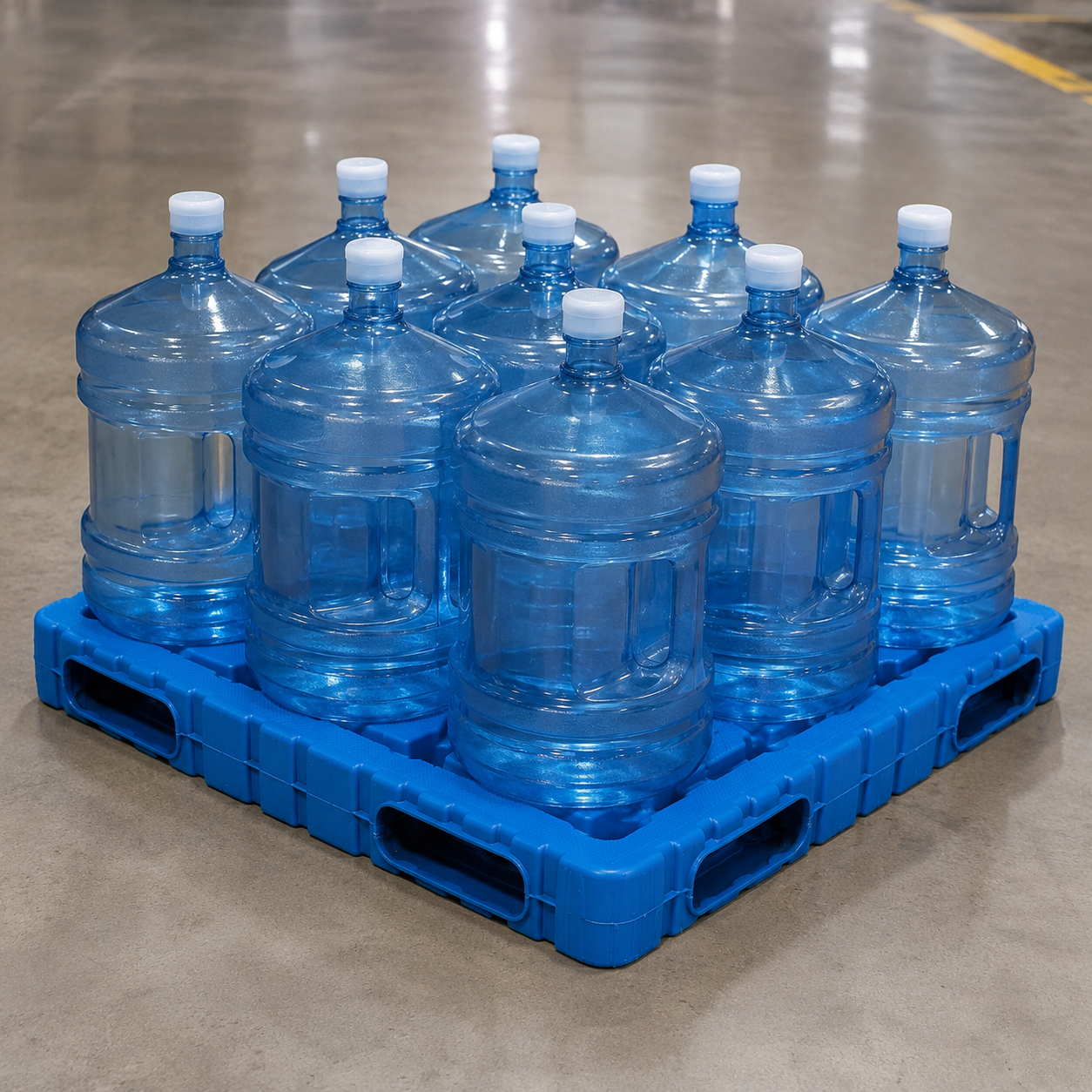 1200x1200x150 mm Blow Molded Plastic Pallet