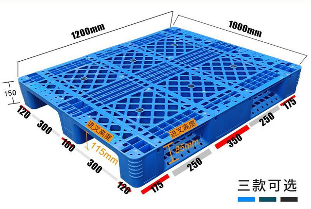 1200 x 1000 4 way HDPE Mesh Nesting Plastic Skids Pallets