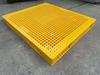 Yellow Mesh Heavy Duty Reversible Plastic Stacking Pallets