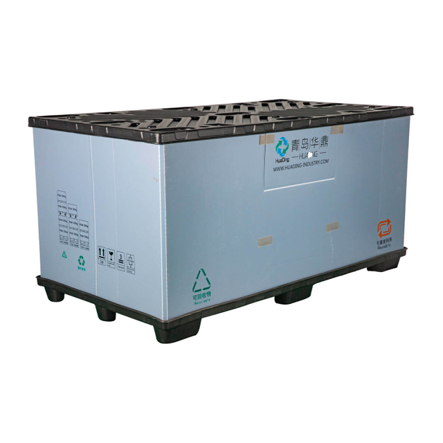 Large Foldable Plastic Pallet Sleeve Box for Industrial Packaging