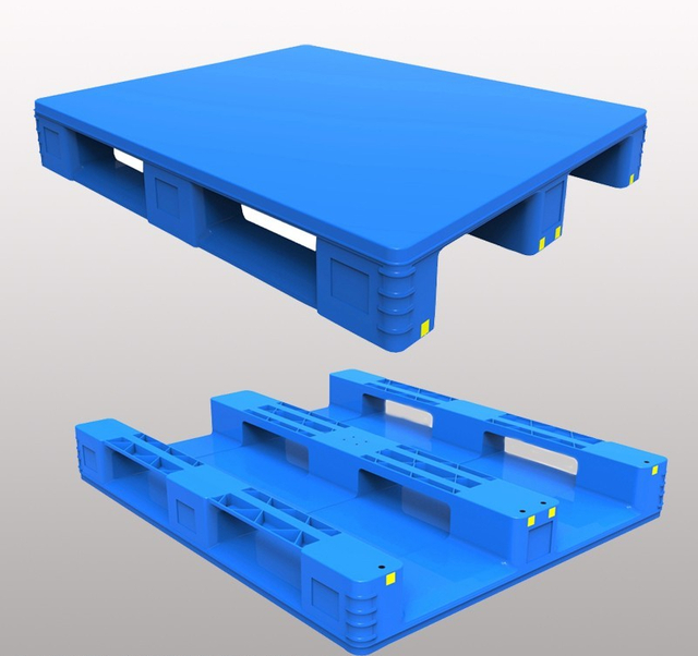1200 x 1000 Polypropylene Hygiene Flat Top Plastic Pallets