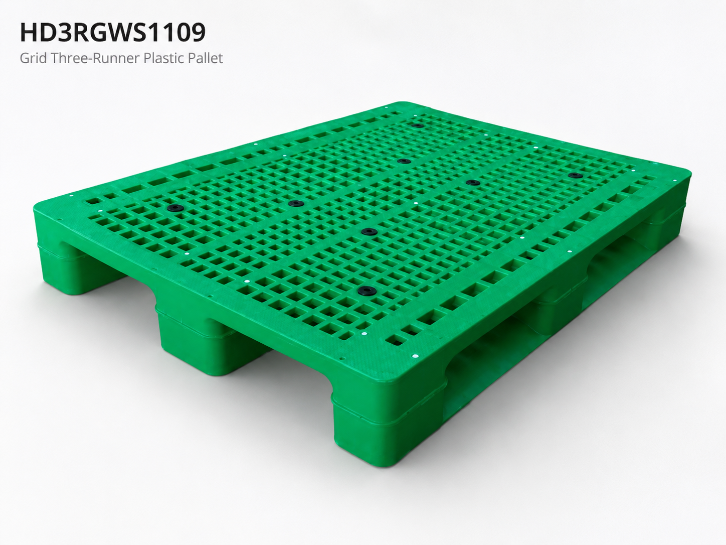 HD3RGWS1109 Three-Runner Open Deck Plastic Pallet