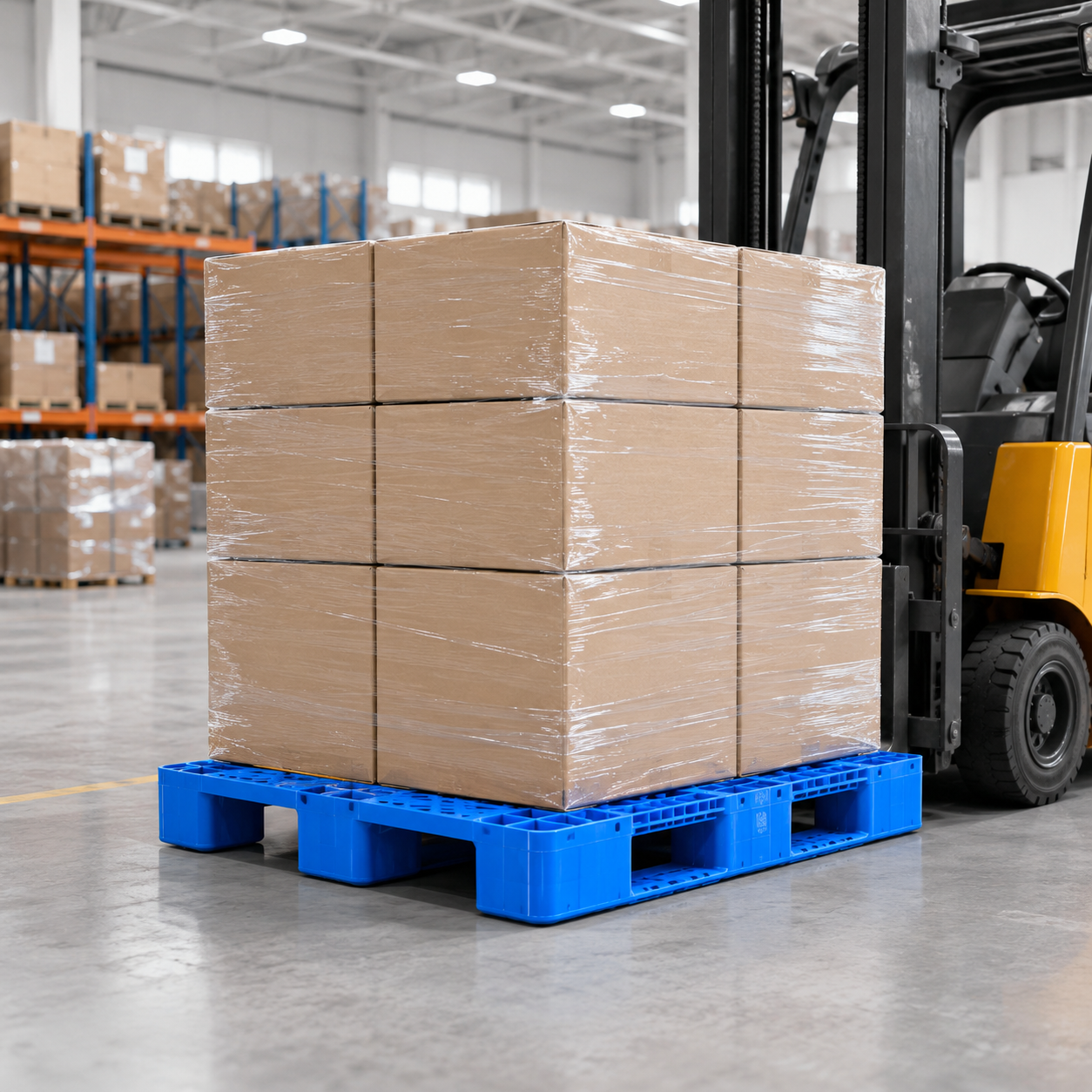 HD3RGWS1311A Three-Runner Open Deck Plastic Pallet