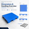 1200x1000x140 mm Nestable Plastic Pallet