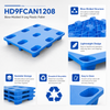 HD9FCAN1208 Nestable Plastic Pallet