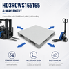 1650x1650x165 mm Three-Runner Solid Top Plastic Pallet