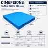 HD3RCWS1616 Three-Runner Solid Top Plastic Pallet