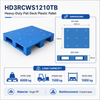 1200x1000x160 mm Three-Runner Solid Top Plastic Pallet