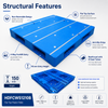 HDFCWS1210B Full Perimeter Solid Top Plastic Pallet