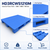 1200x1000x150 mm Three-Runner Solid Top Plastic Pallet