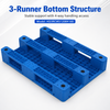 1200x800x160 mm Three-Runner Solid Top Plastic Pallet