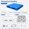 1200x1200x150 mm Full Perimeter Solid Top Plastic Pallet