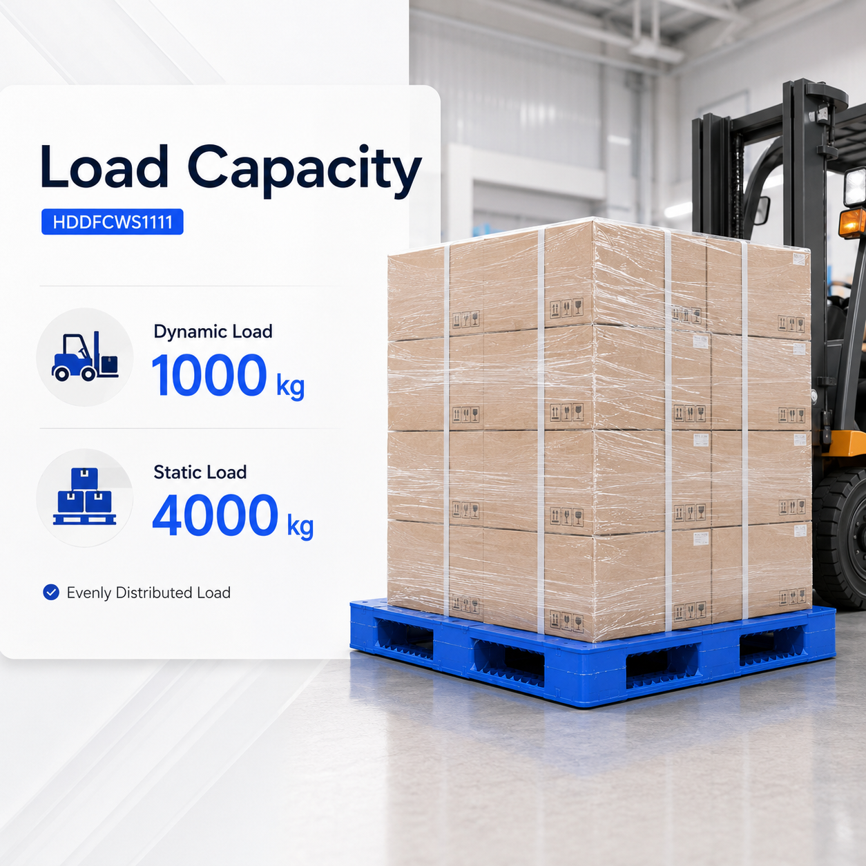 1200x1200x150 mm Double-Face Solid Top Plastic Pallet