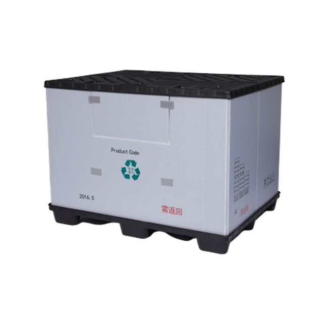Custom Collapsible Plastic Pallet Pack Container with Sleeve