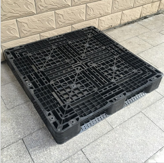 Black Recycled 1100 x 1100 Plastic Storage Pallets