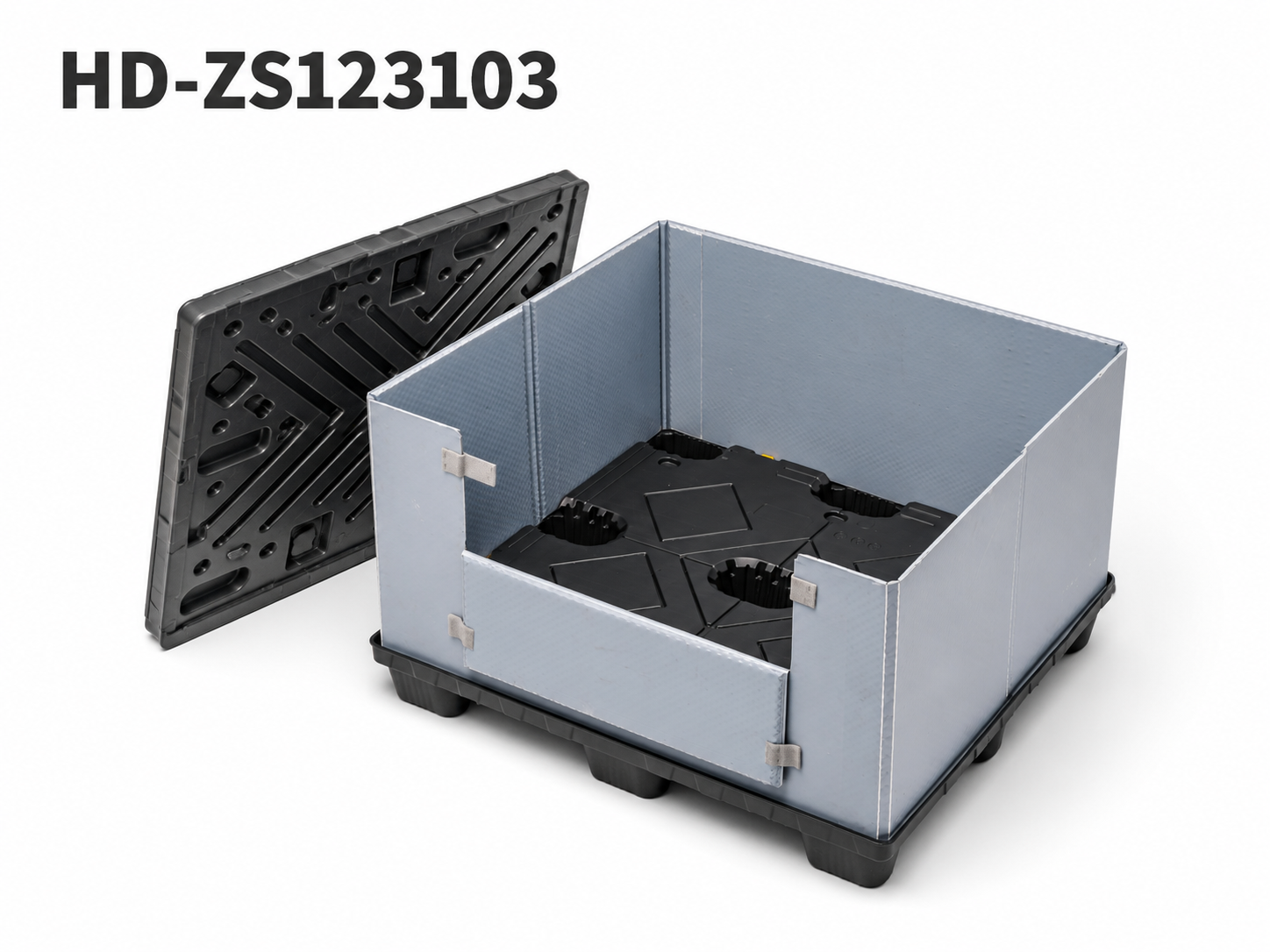 1230x1030 Injection-Moulded 3-Runner Sleeve Pack Container