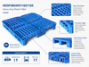 1165x1165x150 mm Modular Plastic Pallet