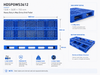 3600x1200x150 mm Modular Plastic Pallet