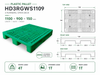 HD3RGWS1109 Three-Runner Open Deck Plastic Pallet