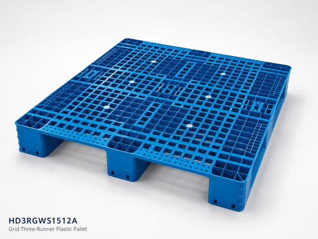 HD3RGWS1512A Three-Runner Open Deck Plastic Pallet