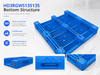HD3RGWS135135 Three-Runner Open Deck Plastic Pallet