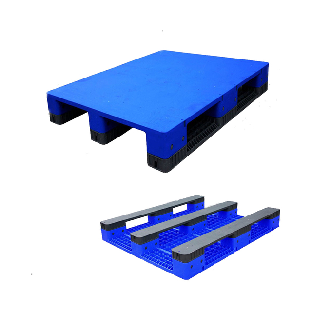 1200*1000 Three Runners Close Deck Hard Plastic Pallets