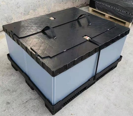 Foldable Euro Plastic Sleeve Pack Box with Injection Pallet
