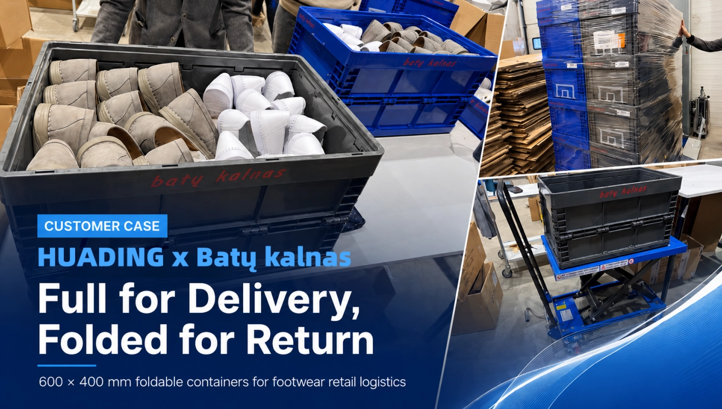 How Standard Foldable Containers Help Reduce Empty-Return Space in Footwear Retail Distribution