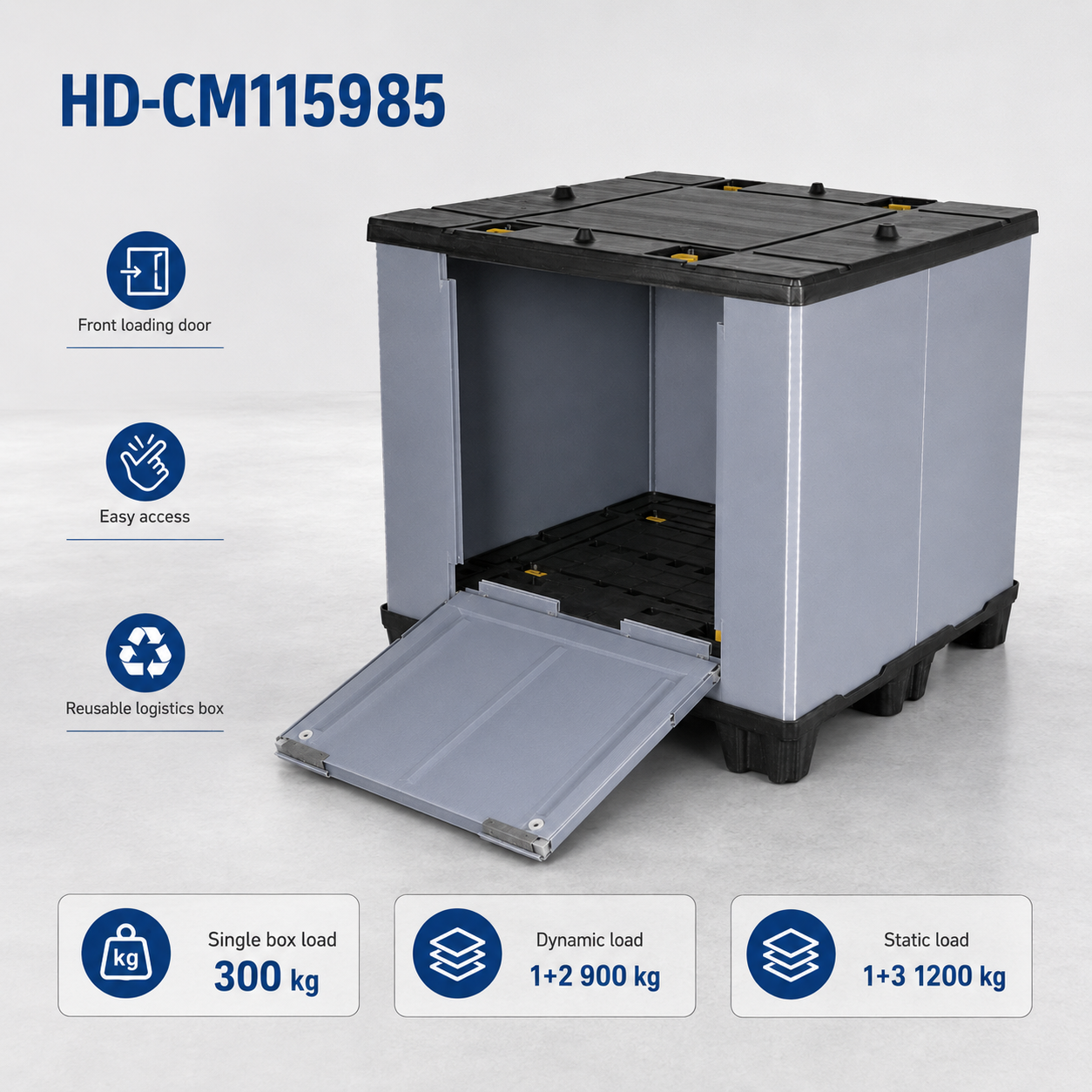 1150x985 Twin-Sheet Plastic Sleeve Pack Container