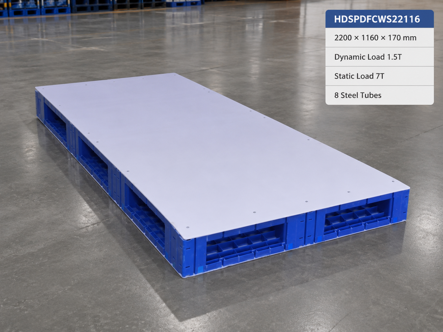2200x1160x170 mm Modular Plastic Pallet