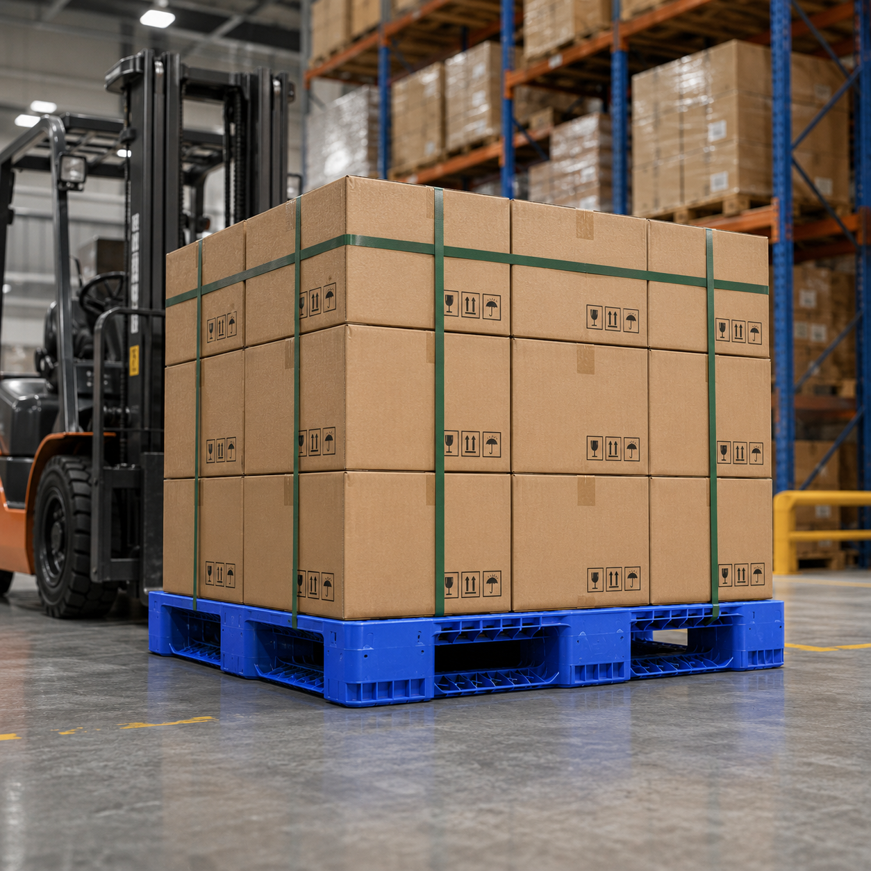 HD3RGWS1313 Three-Runner Open Deck Plastic Pallet