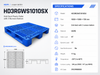 HD3RGWS1010SX Three-Runner Open Deck Plastic Pallet