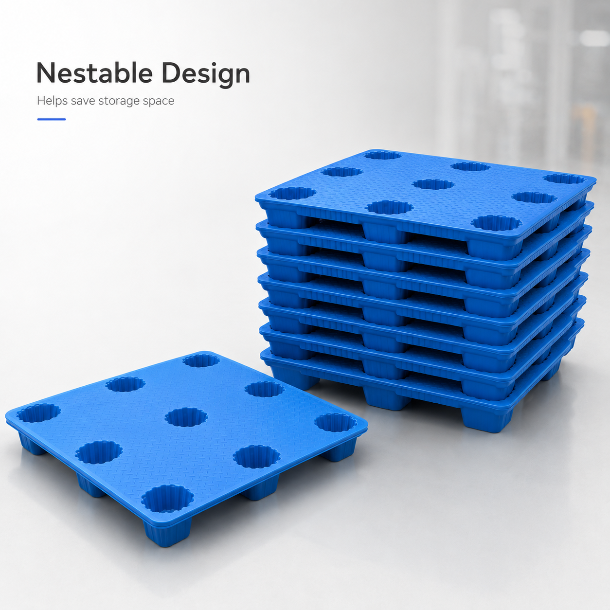 1200x1200x150 mm Blow Molded Plastic Pallet