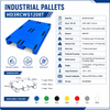 1200x800x150 mm Three-Runner Solid Top Plastic Pallet