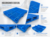 HD3RGWS135135 Three-Runner Open Deck Plastic Pallet
