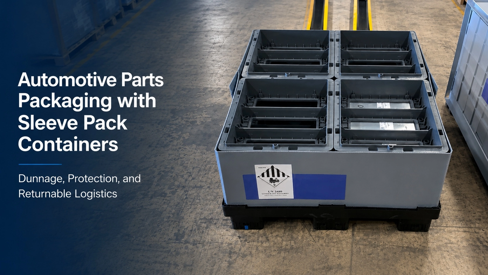 Automotive Parts Packaging with Sleeve Pack Containers: Dunnage, Protection, and Returnable Logistics