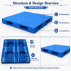 1200x1200x150 mm Full Perimeter Solid Top Plastic Pallet