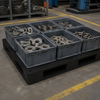 1500x1200x150 mm Double-Face Solid Top Plastic Pallet